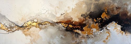 Abstraktes Gold | Fluss aus Gold