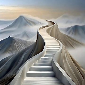 Eine Treppe ins Unbekannte von Gerry van Roosmalen