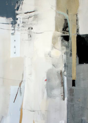 Modernes abstraktes Gemälde "Feeling blue"