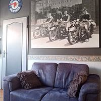 Photo de nos clients: trois garçons Harley Davidson par harley davidson, sur toile