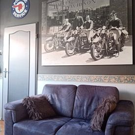 Kundenfoto: three boys Harley Davidson von harley davidson, auf leinwand