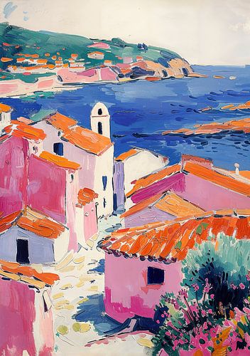 Op Henri Matisse geïnspireerd landschap