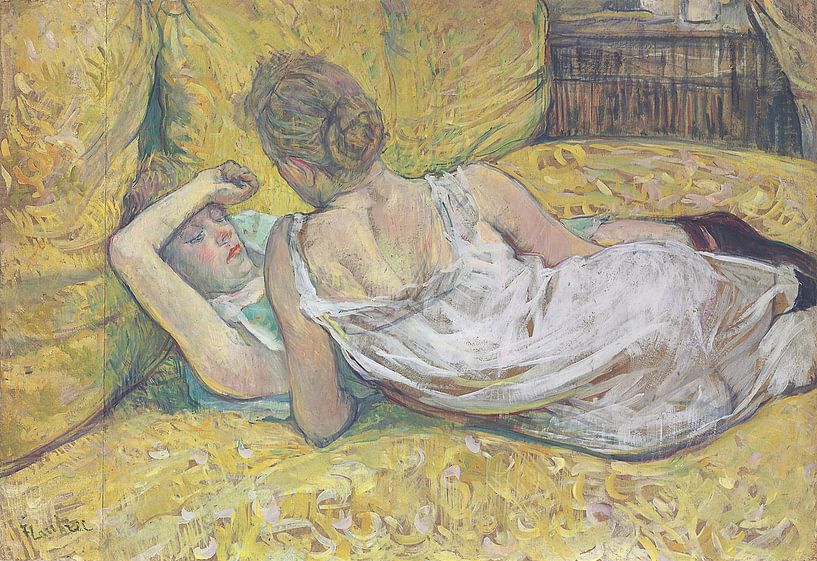 Abandonment (Les deux amies), Henri de Toulouse-Lautrec by Masterful Masters