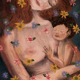 Mother and child by Anna van Balen