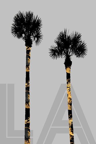 Grafische kunst BOMEN LA | grijs