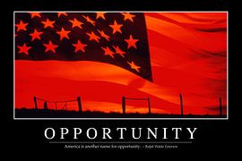 STK107152M-Opportunity: Citation inspirante et affiche de motivation sur Stocktrek Images