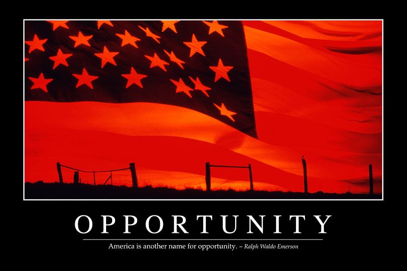 STK107152M-Opportunity: Inspirierendes Zitat und Motivationsposter von Stocktrek Images