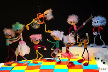 Fubbies at the disco, enjoying a night out.