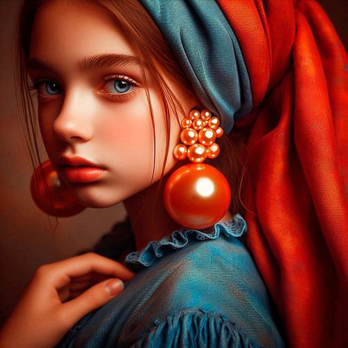 Girl with a red pearl