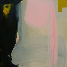 Modern abstract in pastel colours on a black background by Studio Allee