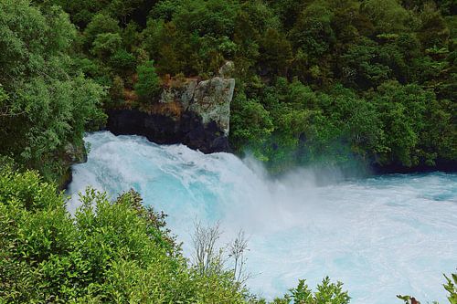 Het beste uitzicht op de Huka watervallen