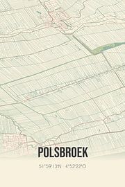 Vintage map of Polsbroek (Utrecht) by Prints of Place