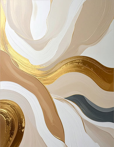 Fluid Harmony in Gold