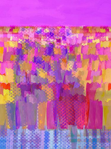 Lisse flowers colour on pink