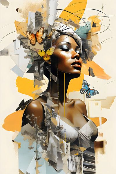 Abstract Sunburst Beauty by Lin's Visions