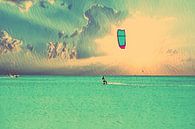 Kite surfen op de Caribische Zee van Eye on You thumbnail