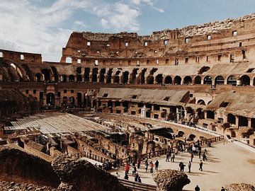 Inside the Colosseum in Rome