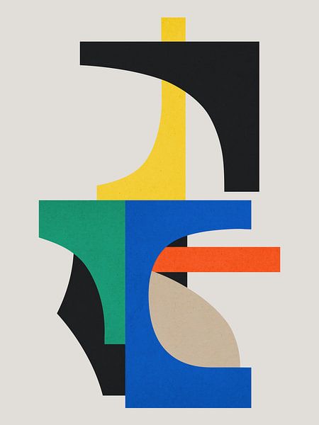 Abstracte collage 1 van Vitor Costa