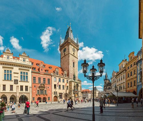 Oudestad raadhuis met zijn astronomische klok, Prag Praha, , Tsjechië