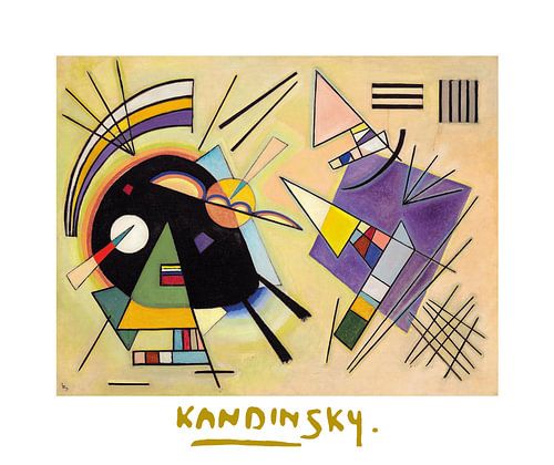 Schwarz und Violett von Wassily Kandinsky