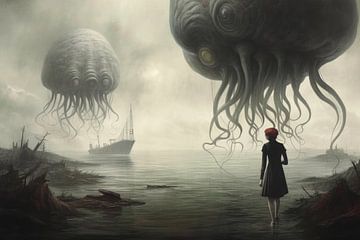 De zee en monsters van Art Bizarre