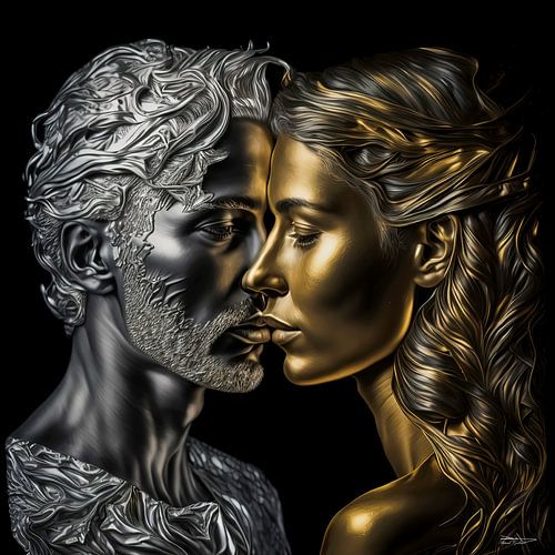 love in gold and silver