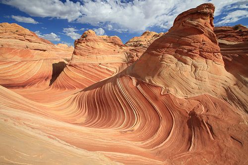 Formations rocheuses dans les North Coyote Buttes, qui font partie du Vermilion Cliffs National Monu