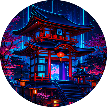 Japanse schrijn Cyberpunk Anime