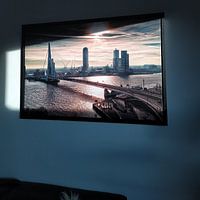 Customer photo: Rotterdam Skyline in the morning by Rob van der Teen, on canvas