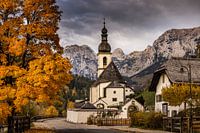Ramsau bij Berchtesgaden in de herfst