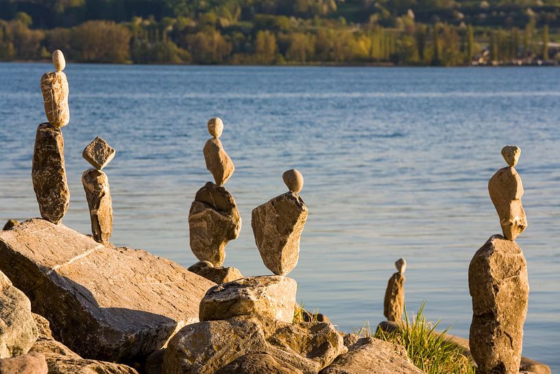 Cairn à Radolfzell au bord du lac de Constance par Werner Dieterich