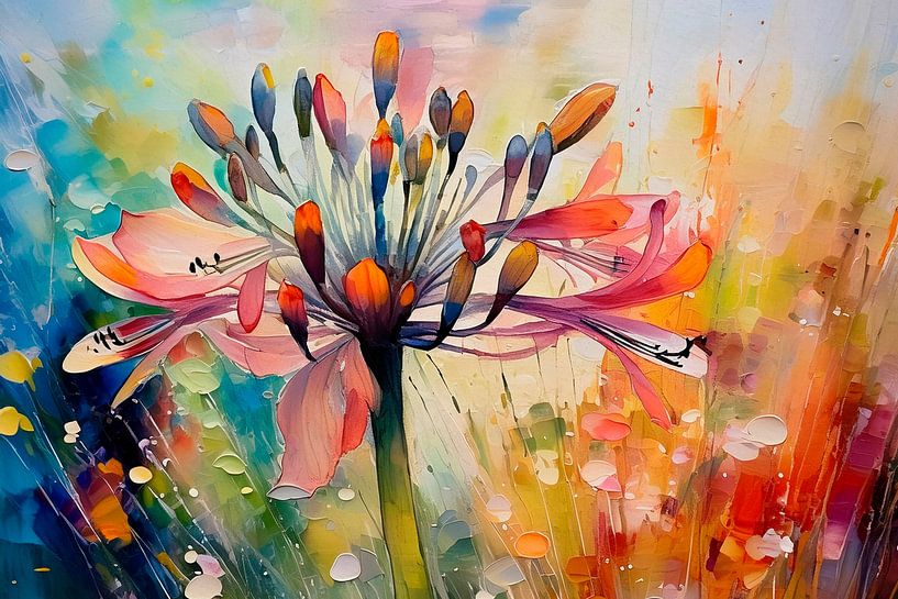 Agapanthus (lis africain) -1 par Studio Pieternel