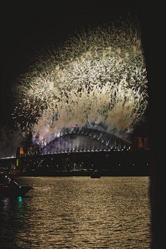 Fireworks show in Sydney Australia. For many, a bucket list moment to be able to attend this. by Ken Tempelers