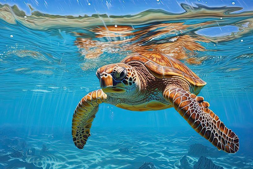 Sea turtle by Bert Nijholt