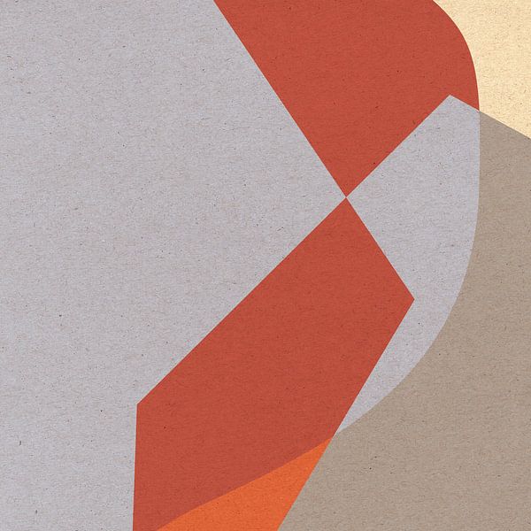 Modern retro. Abstract and geometric shapes no. 14 by Dina Dankers