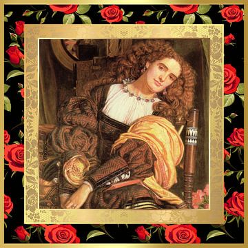 S.F. geremasterde versie van Il Dolce far Niente door William Holman Hunt van Silver Fox Art Decor