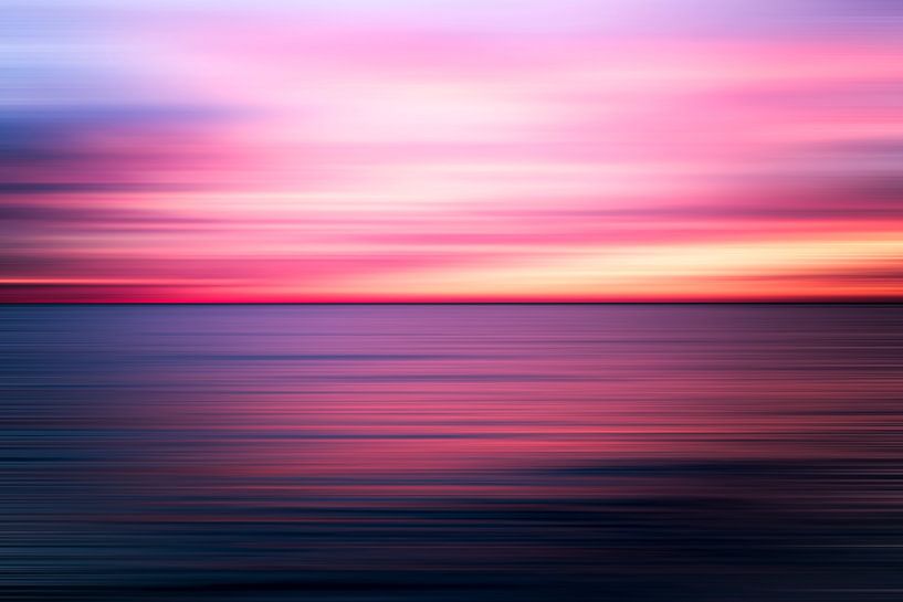 Levendig roze en paars - Kustabstract van Joseph S Giacalone Photography