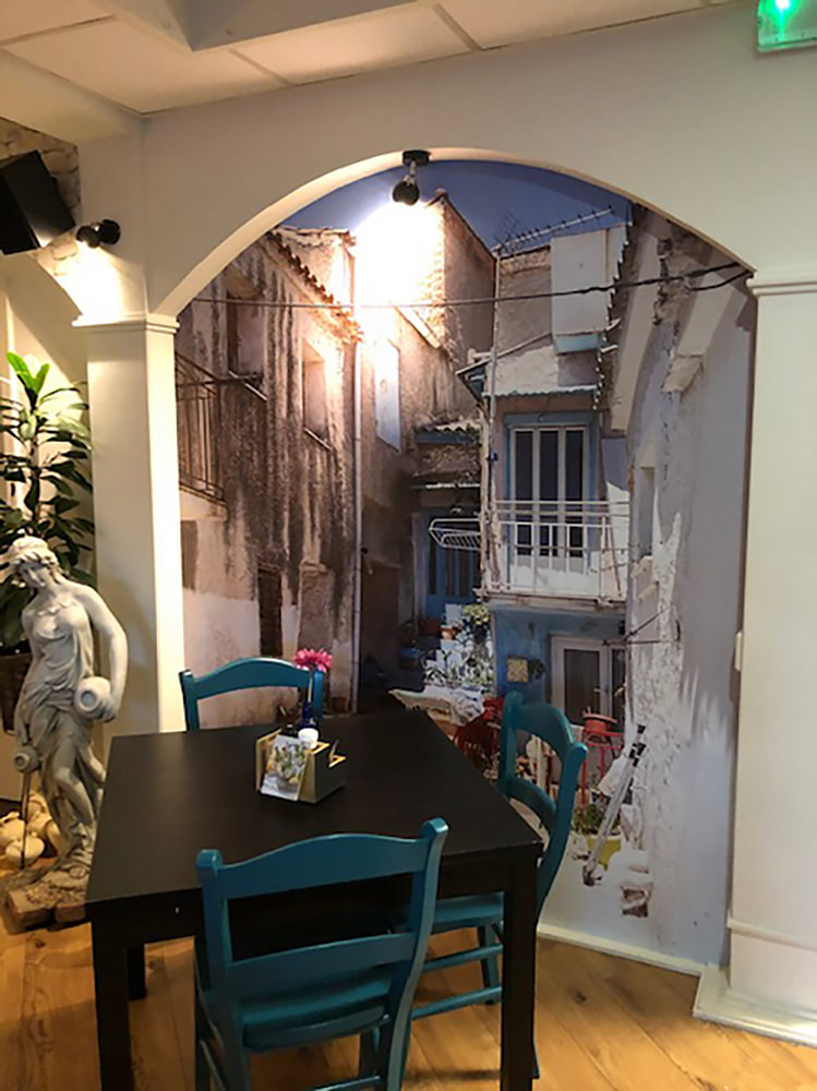 Street on Samos Greece