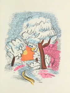 Raoul Dufy - Buch Madrigaux (Madrigale), Zeichnung