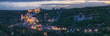 Rocamadour evening panorama by Voss photography