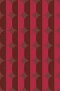 Retro kunst uit de jaren 70. Abstracte geometrische vormen in roze en chocoladebruin. van Dina Dankers thumbnail