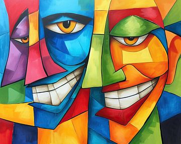 Abstract Face | Geometry of Joy by Art Whims