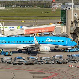 KLM Boeing 737-800 passenger aircraft. by Jaap van den Berg