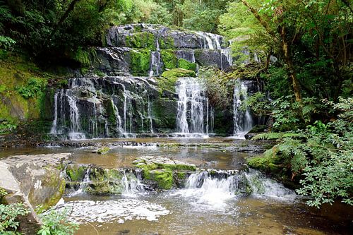 Purakaunui watervallen