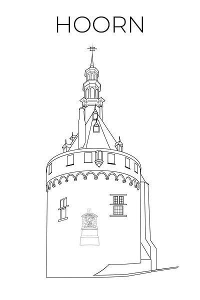 Main tower in Hoorn harbour by Gripp_D