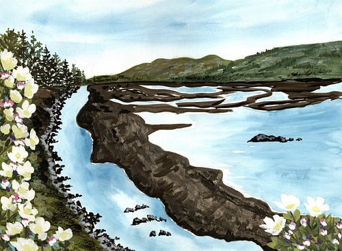 Rustige bloei aan de kust