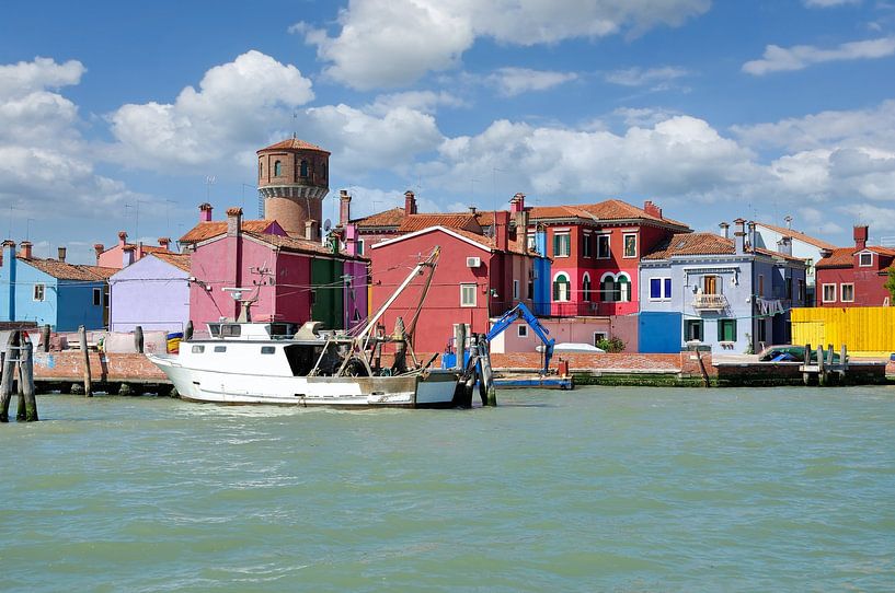 Burano dans la lagune de Venise par Peter Eckert