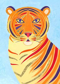 Regard vif du tigre sur Isabelle Brent