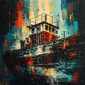 An old ship in modern colours by Geert Van Baelen