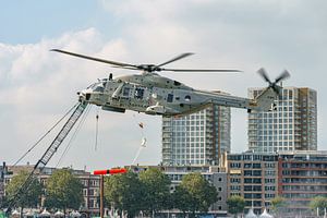 NH-90-Hubschrauber bei den Welthafentagen 2023.